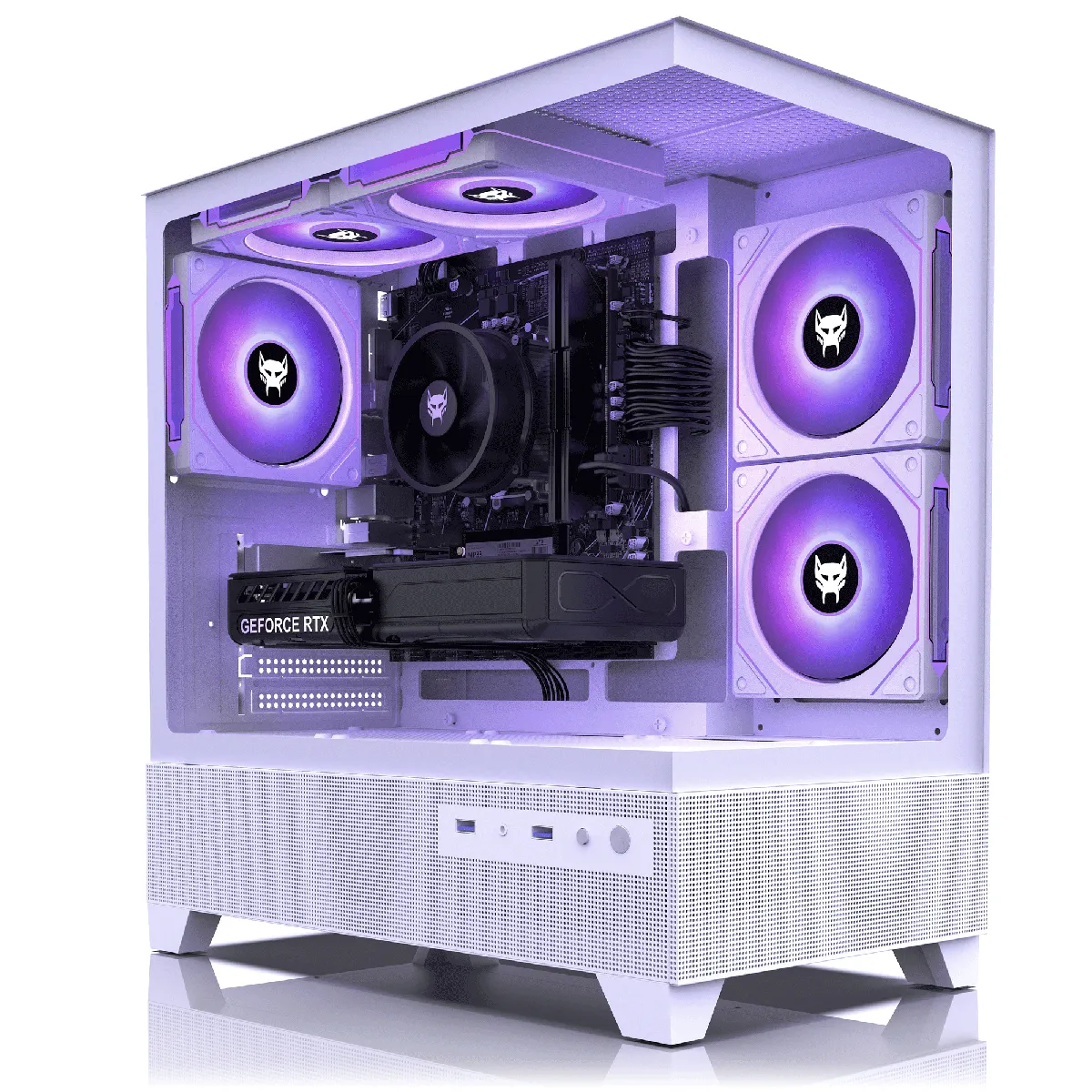 BEASTCOM Q5 Pro Gaming Blanc, AMD Ryzen 7 5700X, NVIDIA RTX 5060 Ti, 32Go RAM, 1 To